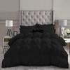 1 PC Goose Down Pinch Pleated Comforter with Corner Tabs 100% Organic Cotton 500 GSM Cotton Fill - Grey Oversized Queen Size - Fluffy Baffle Box Design Light Weight Comforter Only view 1