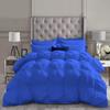 1 PC Goose Down Pinch Pleated Comforter with Corner Tabs 100% Organic Cotton 500 GSM Cotton Fill - Royal Oversized King Size - Fluffy Baffle Box Design Light Weight Comforter Only view 1
