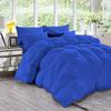 1 PC Goose Down Pinch Pleated Comforter with Corner Tabs 100% Organic Cotton 500 GSM Cotton Fill - Royal Oversized King Size - Fluffy Baffle Box Design Light Weight Comforter Only view 2