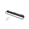 Emuca - Wardrobe pull out clothes hanger rail, sliding hanging rail with length 800mm (31,5 inch), Steel and plastic, Black view 1