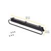 Emuca - Wardrobe pull out clothes hanger rail, sliding hanging rail with length 800mm (31,5 inch), Steel and plastic, Black view 3
