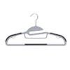 Amazon Basics Space Saving Non-Slip Rubber Coated Plastic Hangers with 360 Swivel Hook, Thin, Gray, Pack of 50 view 2