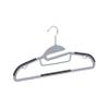 Amazon Basics Space Saving Non-Slip Rubber Coated Plastic Hangers with 360 Swivel Hook, Thin, Gray, Pack of 50 view 3