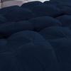 1 PC Goose Down Pinch Pleated Comforter with Corner Tabs 100% Organic Cotton 500 GSM Cotton Fill - Navy Oversized Queen Size - Fluffy Baffle Box Design Light Weight Comforter Only view 3