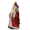 2.75" Limited Edition Kurt Adler Christmas Ornament, Santa Claus Hand Blown Glass Decoration for Holiday Gifts, Made in Poland view 2