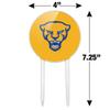 Acrylic University of Pittsburgh Secondary Logo Cake Topper Party Decoration for Wedding Anniversary Birthday Graduation view 2