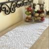 Zen Creative Designs Christmas Heavy Brocade Table Runner Kitchen Holiday Party Venue Table Decor (12" by 90", Silver Candy Canes) view 3
