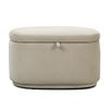 Nurture& The Ottoman Premium Quality Storage Ottoman for Nursery with Stain-Resistant Performance Fabric (Ivory) view 1