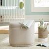 Nurture& The Ottoman Premium Quality Storage Ottoman for Nursery with Stain-Resistant Performance Fabric (Ivory) view 4