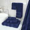 American Soft Linen Salem Turkish Bath Towel Set, 100% Cotton 600 GSM 6 Piece Towels for Bathroom, 2 Bath Towels 2 Hand Towels 2 Washcloths, Navy Blue view 2