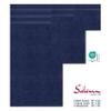 American Soft Linen Salem Turkish Bath Towel Set, 100% Cotton 600 GSM 6 Piece Towels for Bathroom, 2 Bath Towels 2 Hand Towels 2 Washcloths, Navy Blue view 4