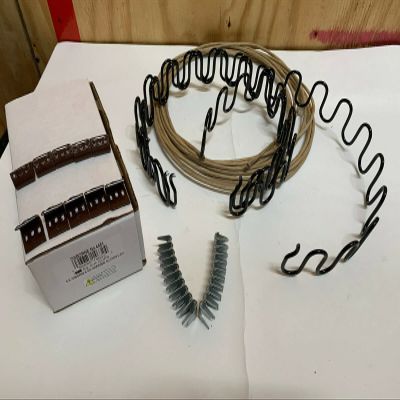 Galaxy Supply Inc. Zig Zag- Springs 9 Gauge 29" x 4 pcs,Plus Special Package 10 pcs 7 Holes Clip +20 pcs Stay Wire Clips + 10 feet of Springing Wire for All Upholstery Use