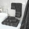 American Soft Linen Salem Turkish Bath Towel Set, 100% Cotton 600 GSM 6 Piece Towels for Bathroom, 2 Bath Towels 2 Hand Towels 2 Washcloths, Dark Gray view 2