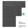 American Soft Linen Salem Turkish Bath Towel Set, 100% Cotton 600 GSM 6 Piece Towels for Bathroom, 2 Bath Towels 2 Hand Towels 2 Washcloths, Dark Gray view 4