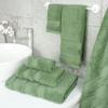 American Soft Linen Salem Turkish Bath Towel Set, 100% Cotton 600 GSM 6 Piece Towels for Bathroom, 2 Bath Towels 2 Hand Towels 2 Washcloths, Sage Green view 2