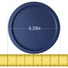 Replacement Lids fits Pyrex 4-Cup Glass Food Storage Container Bowls, 6-Inch Plastic Round Lids Covers for Pyrex 7201-PC, Airtight & Leakproof (10-Pack, Blue) view 2