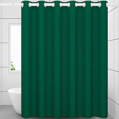 ZYCSKTL Bathroom Curtains Modern and Simple Pure Color Bathroom Shower Curtain, Thickened Waterproof Partition Privacy Bathtub Curtain, Shower Supplies (Color : Green, Size : 100 * 180cm)