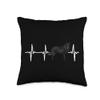 Belgian Sheepdog Heartbeat Love My Dog Throw Pillow view 1