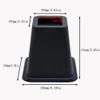 HomeRoots Bed Risers Set of 8 Heavy Duty Plastic 3, 5 or 8 Inch Adjustable Risers for Bed, Furniture Sofa, Table, and Chair - Black view 3