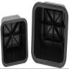 HomeRoots Bed Risers Set of 8 Heavy Duty Plastic 3, 5 or 8 Inch Adjustable Risers for Bed, Furniture Sofa, Table, and Chair - Black view 4