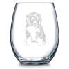 ArogGeld Bernedoodle Dog Crystal Stemless Wine Glass,Dog Mom Engraved Whiskey Glass Shot Glass,Perfect For Father Mom Boy Or Girl Friend Friend white-style-5 15oz qwf1jsso5fks view 1