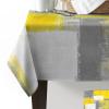 Fall Tablecloth for Rectangle Tables Yellow and Grey Abstract Paint Art Graffiti Waterproof Polyester Table Cloth for Kitchen Dinning Table Washable Table Cover for Parties/Wedding/Picnic 60x102in view 4