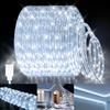 80FT LED Rope Light, Cuttable Waterproof Indoor Outdoor Clear Tube Light Plug in, 864 Daylight White LEDs 110V 6000K Flexible Connectable for Christmas Patio Outside Balcony Garden Bedroom Trees Decor view 1