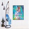COLORFUL ART PRINT -Acrylic Abstract Art- Large Abstract Print -Psychedelic Art -Multicolor Wall Art-Blue Abstract Print -Abstract Canvas Art (Giclee Canvas, 18x24 Inches) view 3
