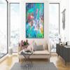 COLORFUL ART PRINT -Acrylic Abstract Art- Large Abstract Print -Psychedelic Art -Multicolor Wall Art-Blue Abstract Print -Abstract Canvas Art (Giclee Canvas, 18x24 Inches) view 4