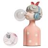 Ceramic Joe Lovely Blowing Bubble Girl Tabletop Resin Ornaments Modern Home Living Room Bedroom Tabletop Decorative Lamp (Pink) view 1
