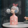 Ceramic Joe Lovely Blowing Bubble Girl Tabletop Resin Ornaments Modern Home Living Room Bedroom Tabletop Decorative Lamp (Pink) view 3