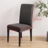 6PCS Dining Chair Covers Polyester Stretch Dining Room Chair Slipcovers Removable Available in All Seasons Washable Chair Covers for Kitchen?Banquet?Hotel and Party?Dark Green? view 2