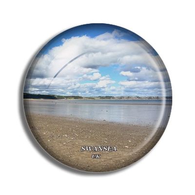 Crystal Fridge Magnets Swansea UK Travel Souvenir Funny Sticker for Gift Home Decoration Office Whiteboard