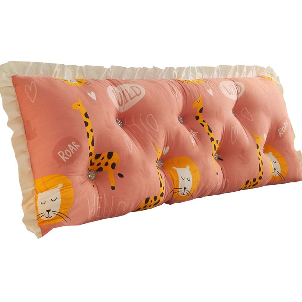 Backrest Pillows for Sitting in Bed Kids, Large Backrest Cushion Back Support, Reading Pillow Lumbar Pad, Ultra Soft Fluffy Cover with Zipper, for Day Bed Bunk Bed