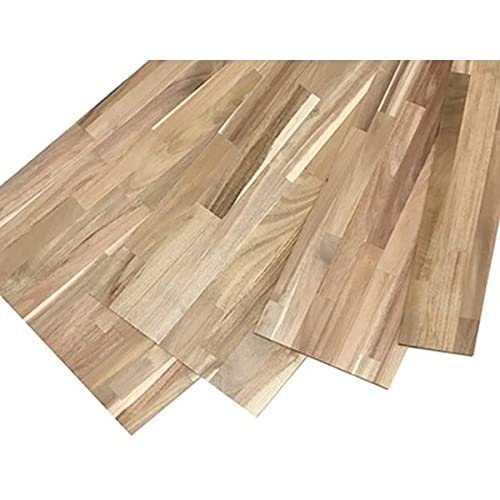 Acacia Laminated Wood Shelf, Length 23.6 inches (600 cm), Width 7.9 inches (200 cm), Thickness 0