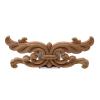 DUO ER Lovely Floral Wood Carved Decal Appliques Frame Wall Doors Furniture Woodcarving Decorative Wooden Figurines Crafts view 1