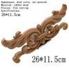 DUO ER Lovely Floral Wood Carved Decal Appliques Frame Wall Doors Furniture Woodcarving Decorative Wooden Figurines Crafts view 2
