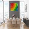 ABSTRACT RAINBOW ART - Rainbow Wall Print - Multicolor Wall Art - Colorful Art Print - Abstract Art - Giclee Paper Prints (Giclee Canvas, 18x24 Inches) view 2
