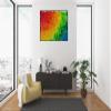 ABSTRACT RAINBOW ART - Rainbow Wall Print - Multicolor Wall Art - Colorful Art Print - Abstract Art - Giclee Paper Prints (Giclee Canvas, 18x24 Inches) view 3