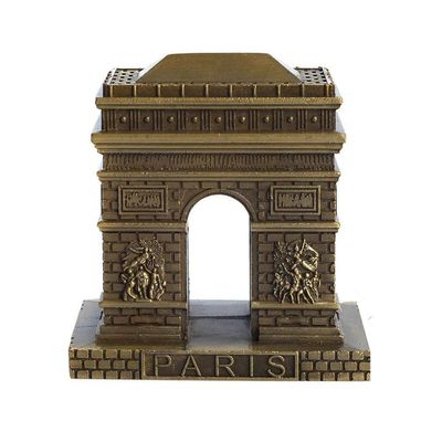 ATC Vintage Bronze Paris Arc de Triomphe Metal Statue Artificial World Famous Building Collectible Figurine for Home Office Desktop Dcor Souvenir Personalized Gifts, 3 inches