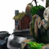 Gdrasuya10 Tabletop Fountain Rockery Waterfall, Fountain Waterfall Fish Bowl Landscape Rockery Ornaments with Atomizing Humidifier and LED Lights view 4