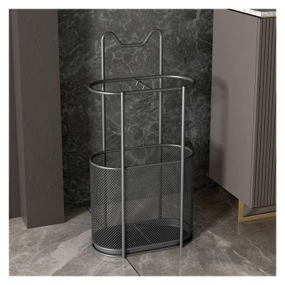Umbrella Stand Racks Black Indoor Umbrella Holder, Elegant Corridor Entrance Decoration Family Umbrella Basket, Cane Cue Scroll Storage Basket (Color : Black)