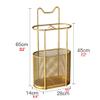 Umbrella Stand Racks Golden Indoor Umbrella Holder, Elegant Corridor Entrance Decorative Umbrella Basket, with Hook and Drip Tray, Capacity 16 Umbrellas view 2