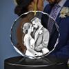 2D Crystal Ornament, 3D Laser Engraved, Memorable Birthday Gift Picture, Personalized with Your Own Photo for Men, Women, Mom, Dad. view 1