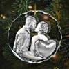 2D Crystal Ornament, 3D Laser Engraved, Memorable Birthday Gift Picture, Personalized with Your Own Photo for Men, Women, Mom, Dad. view 3