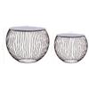 2 Pcs Coffee Table Set with MDF Tabletop Metal Frame Couch Table Set Basket Design Side Table Furniture Set for Living Room Bedroom 20.1" x 20.1" x 16.1" view 2
