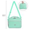 Amersun Lunch Bag for Kids, Almond Green, Unisex, Fabric, 10.2"L x 8.2"H x 0.43"W view 2
