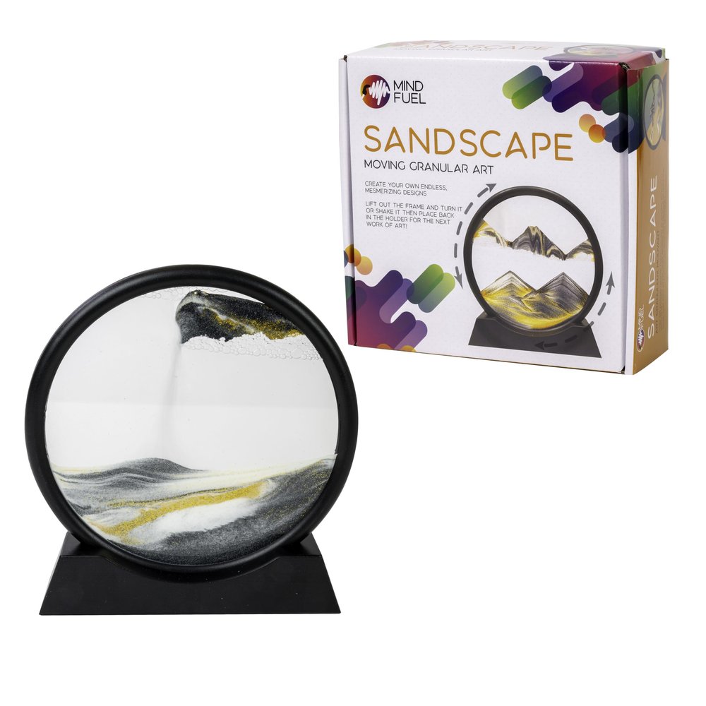 Funtime Gifts Mesmerizing Sandscape Art Frame - Unique Gravity-Driven Home Decor