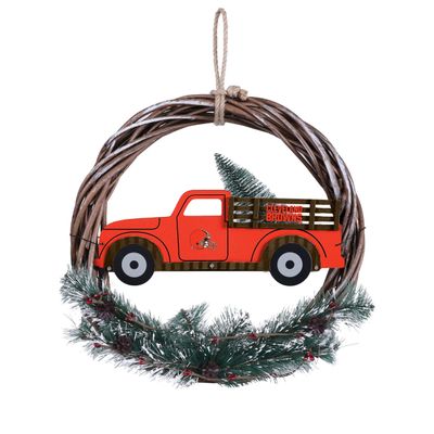 Cleveland Browns NFL Wreath with Truck
