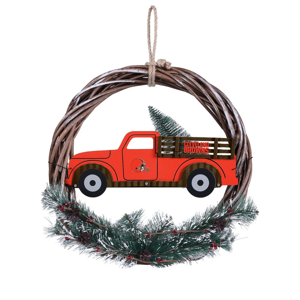Cleveland Browns NFL Wreath with Truck